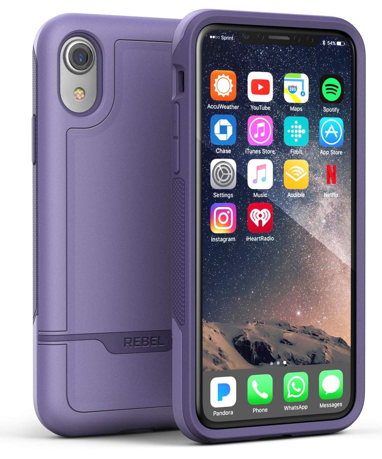 iPhone XR Rebel Case Purple - Encased