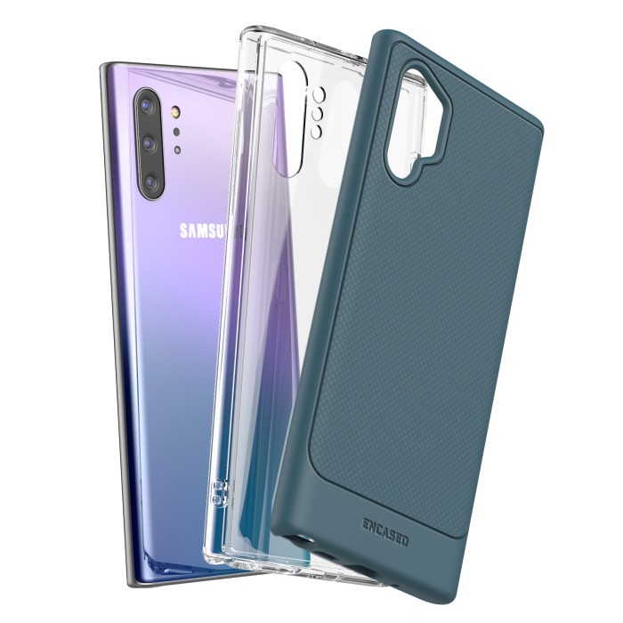 complicaties Stevig In werkelijkheid 2 Pack) Galaxy Note 10 Plus Thin Armor and Clear Back Case Blue - Encased