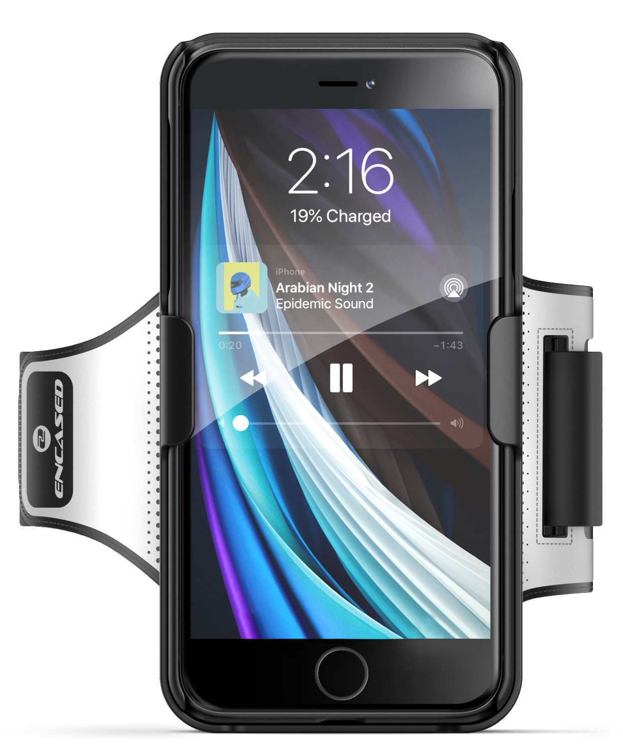 iPhone 7/8/SE 2020 Armband for Running, Adjustable Comfortable Workout