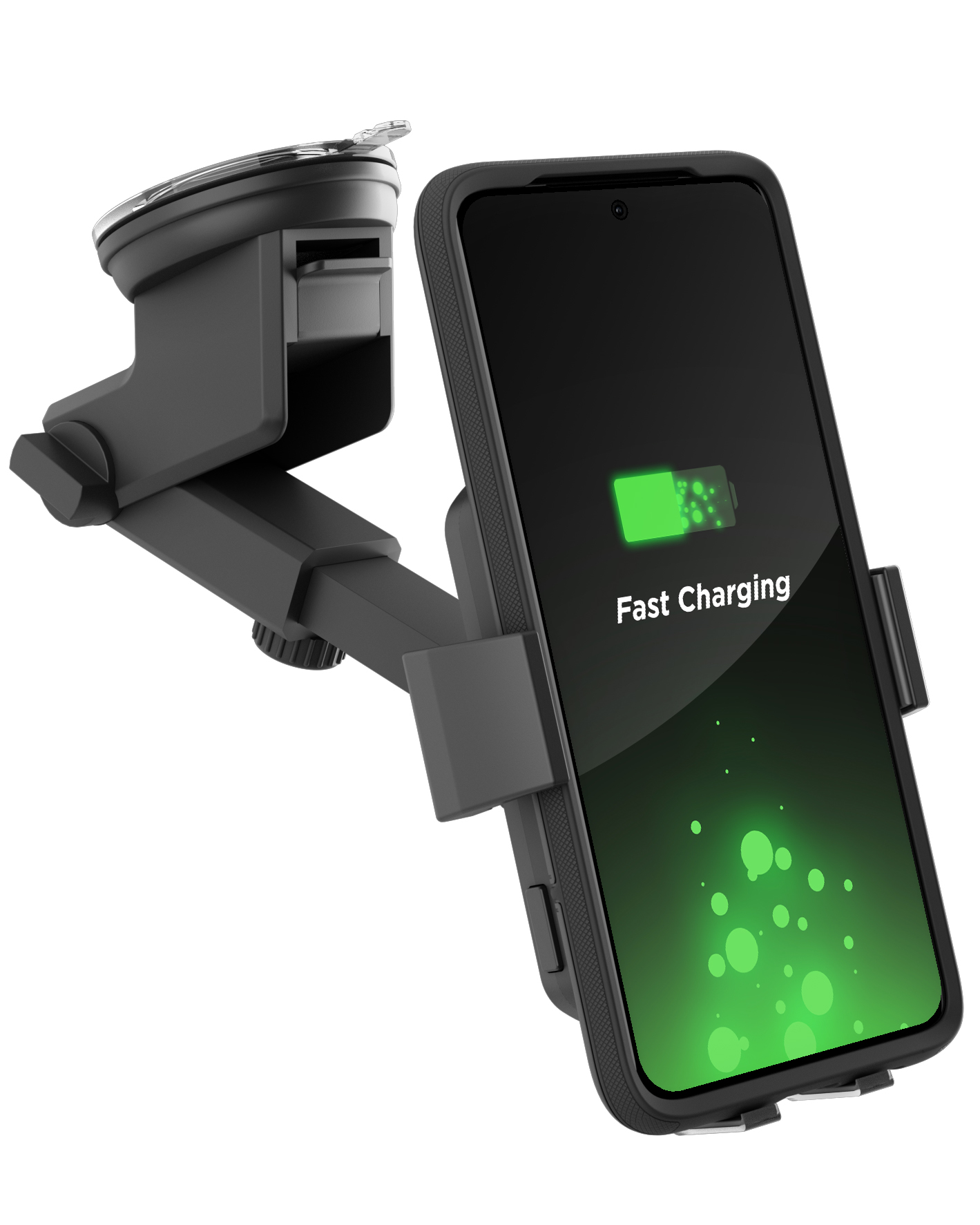 Cell Phone Holder for Car w Wireless Charging Charger Dash/Window Phone