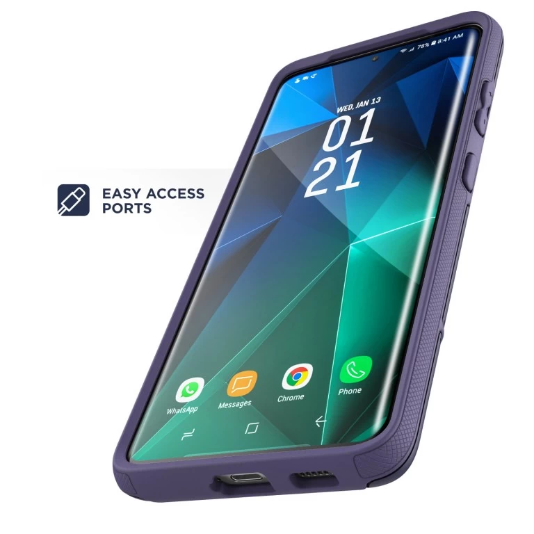 Galaxy S21 Ultra Rebel Case Purple Encased