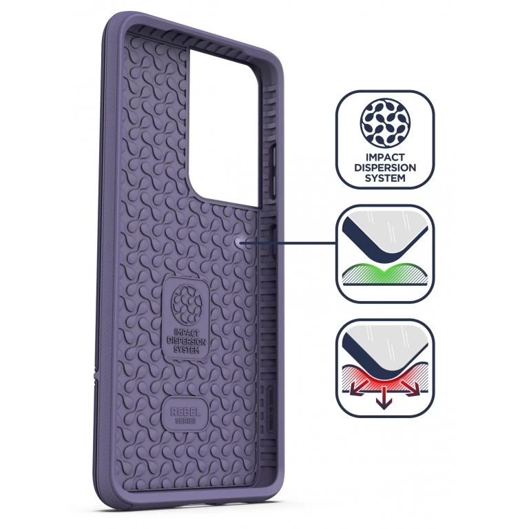 Galaxy S21 Ultra Rebel Case Purple Encased