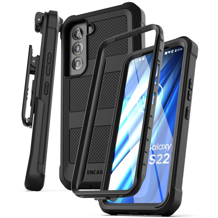 Samsung-Galaxy-S22-Falcon-Shield-Case-with-Belt-Clip-Holster-Black-FP213BKHL