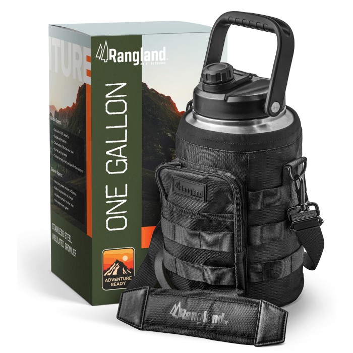 Rangland 1 Gallon Water Bottle with Insulated Storage Sleeve