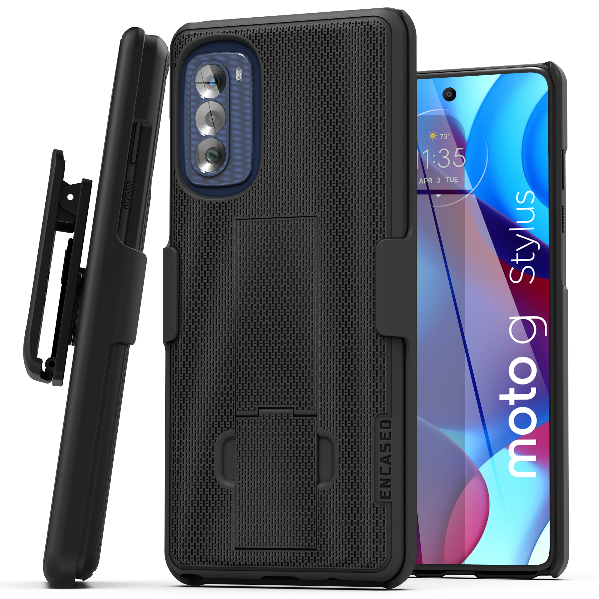 Moto G Stylus 5G (2022) DuraClip Case with Belt Clip Holster Encased